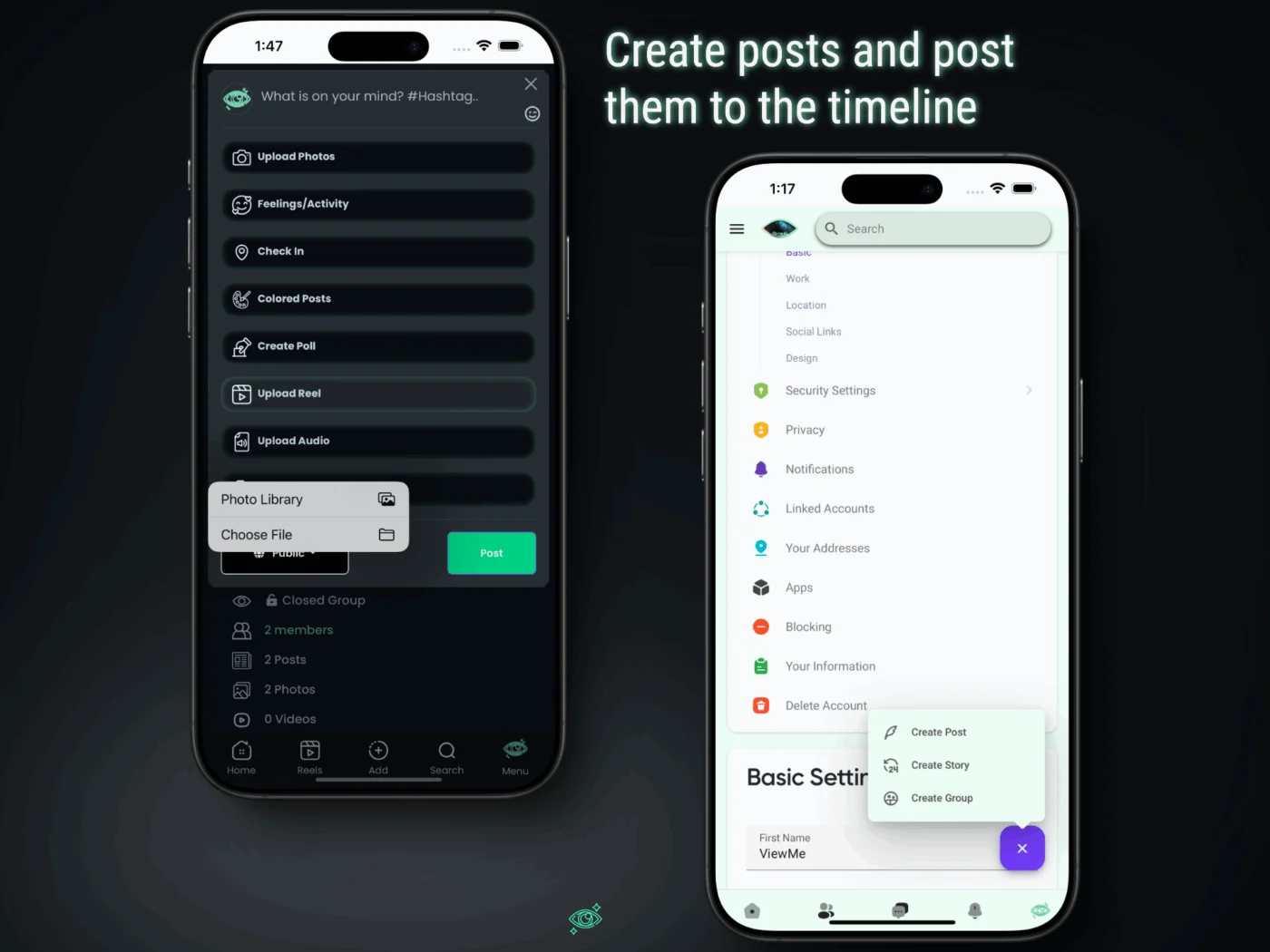 🔥Feature - Posting content