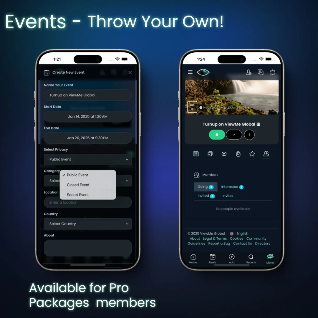 🔥Feature - 📅Events